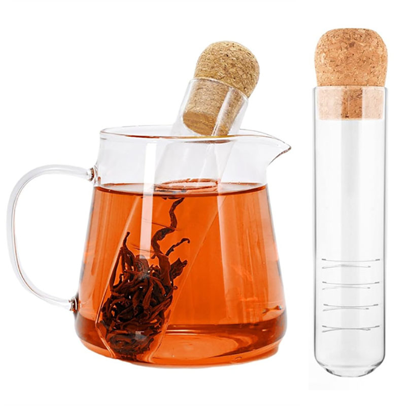 Loose Leaf Tea Infuser - 유리 차 여과기, 느슨한 차잎용, 긴