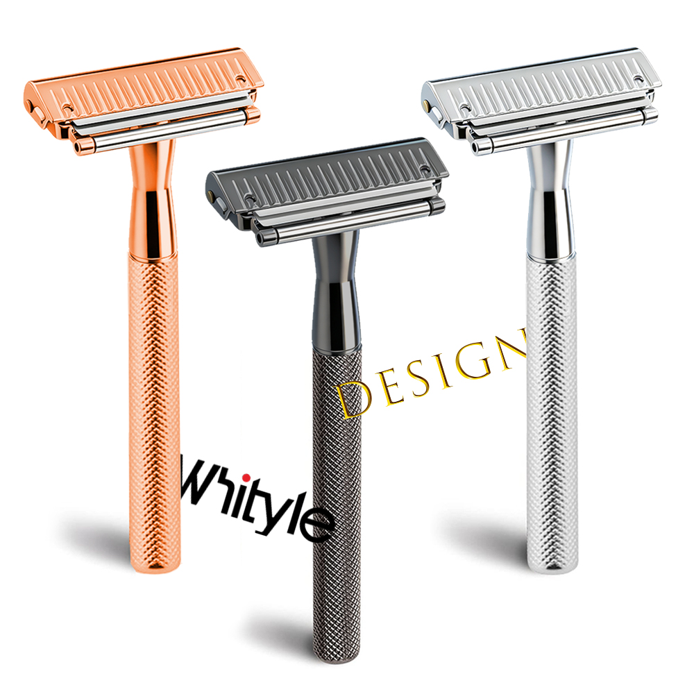 Safety Razor Handle - 화이트일 22T 2세대 안전 면도기, 글라이드