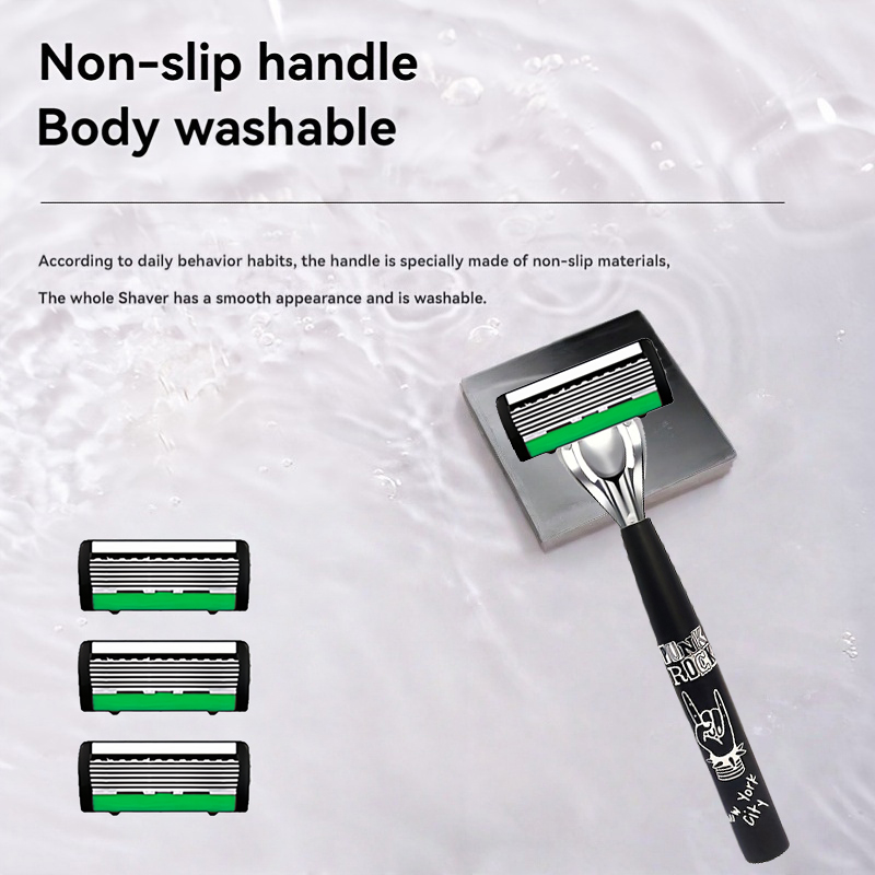 고품질 남성용 안전 면도날 6중 독일산 스테인리스 스틸 - Safety Razor Handle 리뷰 및 가격