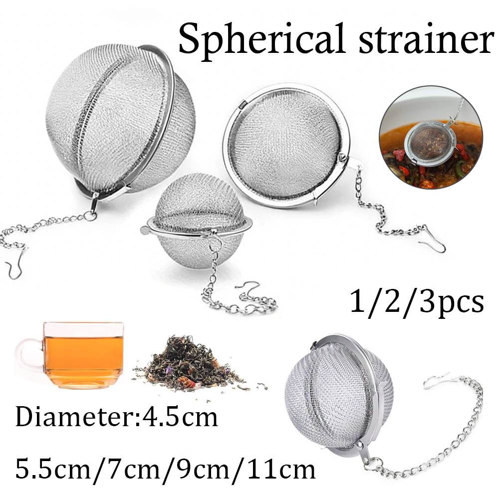 1-5개입 차 여과기 스테인리스 스틸 메쉬 티볼 차 여 - Loose Leaf Tea Infuser 리뷰 및 가격