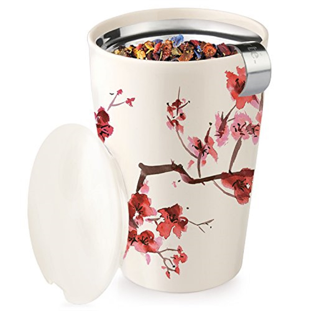 이중벽 세라믹 카티 컵, 탈착식 스테인리스 스틸 인퓨저 - Loose Leaf Tea Infuser 리뷰 및 가격