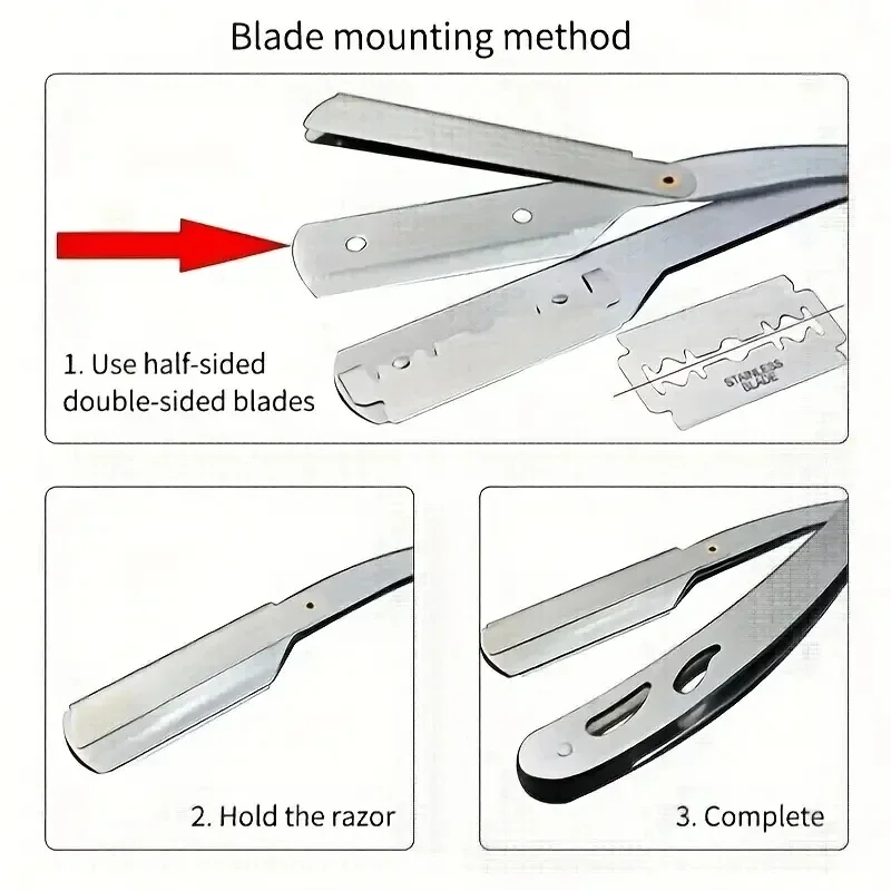 제모칼 남성용 면도날 접이식 일자형 안전 수동 면도기  - Safety Razor Handle 리뷰 및 가격