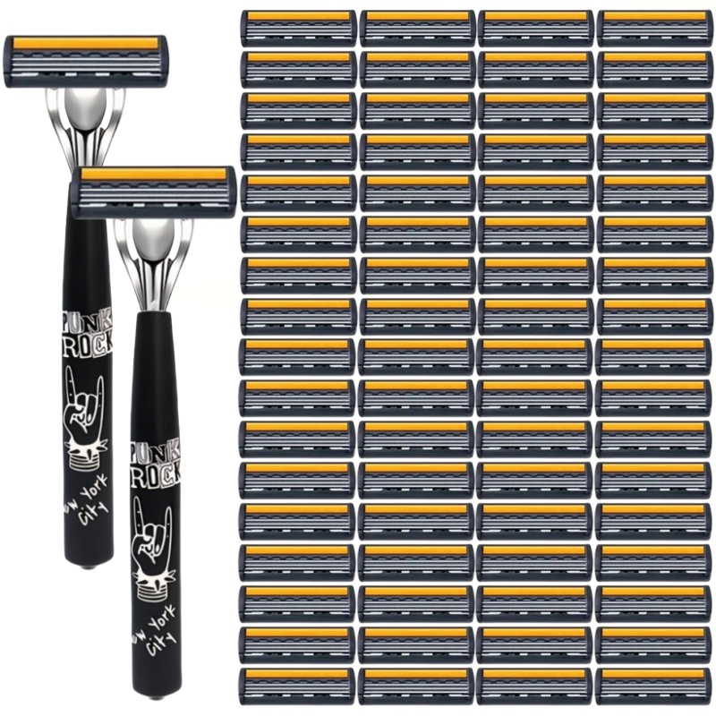 금속 손잡이 수동 전문 얼굴 관리 수염 3중날 안전 면 - Safety Razor Handle 리뷰 및 가격