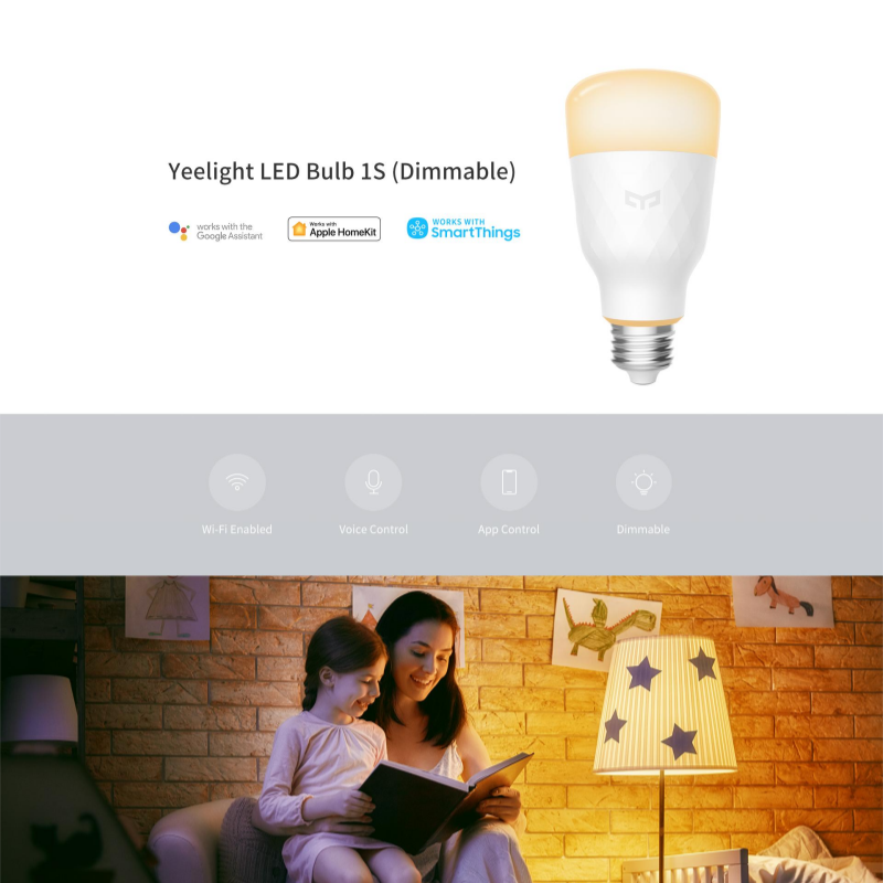 Yeelight LED 전구 1S E26/E27 따뜻한 - Yeelight Light Smart Bulb 리뷰 및 가격