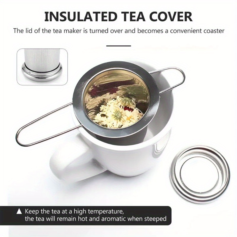 스테인리스 스틸 메쉬 차망 뚜껑 포함 재사용 가능 컵  - Loose Leaf Tea Infuser 리뷰 및 가격