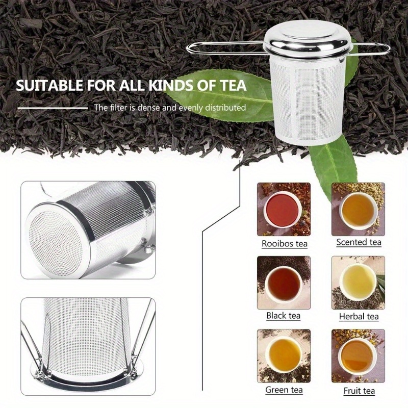 스테인리스 스틸 메쉬 차망 뚜껑 포함 재사용 가능 컵  - Loose Leaf Tea Infuser 리뷰 및 가격