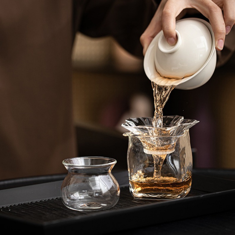 유리 차 여과기, 지지대 받침대 포함, 꽃 모양 패턴, - Loose Leaf Tea Infuser 리뷰 및 가격
